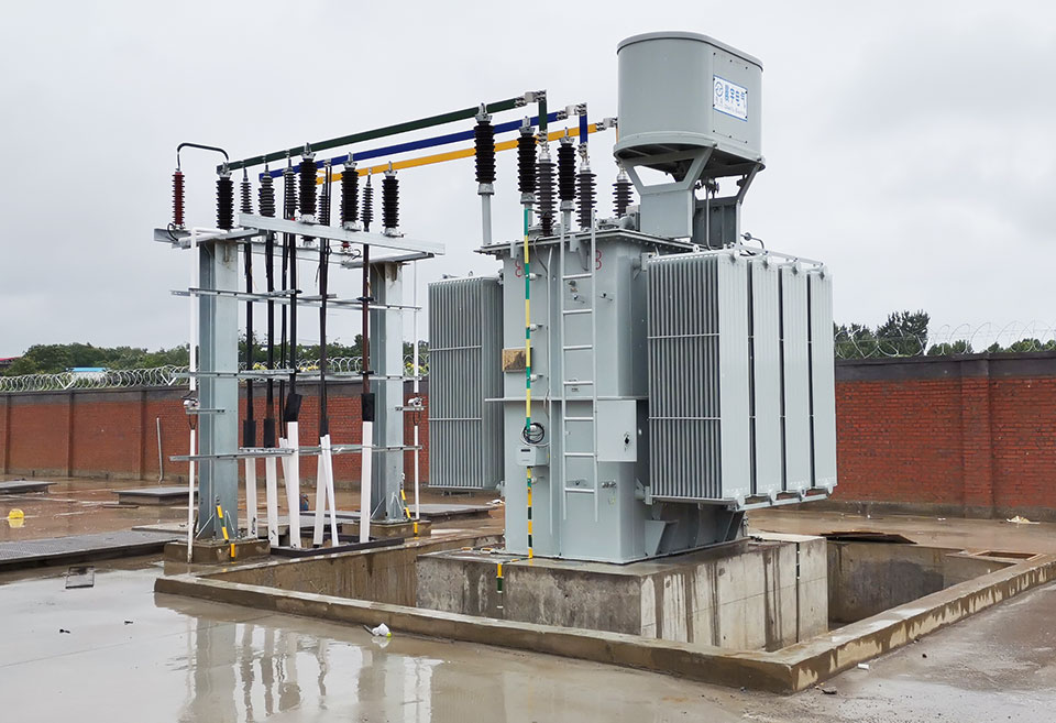 濰萊高鐵自耦變壓器掛網濰萊高鐵現場